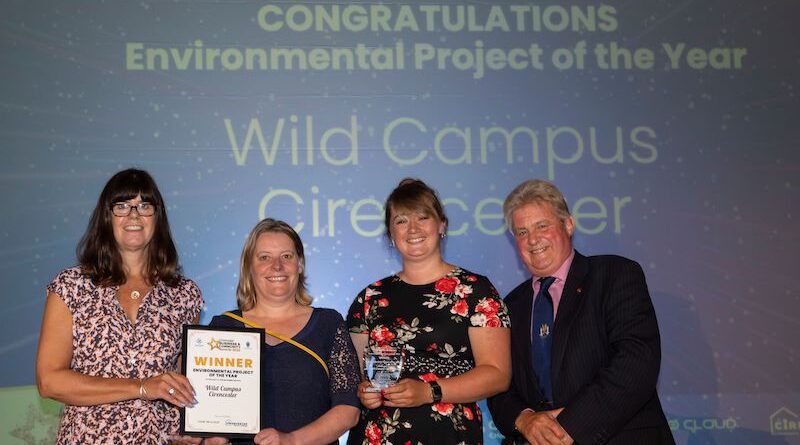 Wild Campus scoops Environmental Project of the Year title at Chamber of Commerce awards