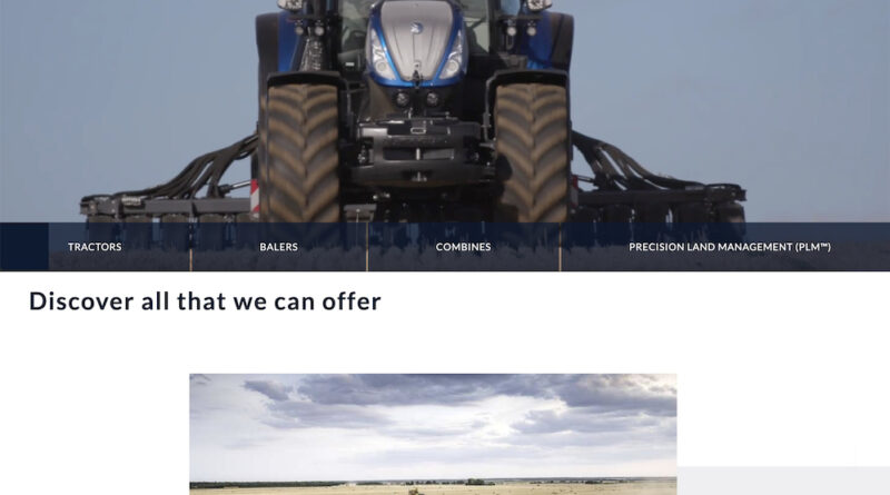 New Holland launches website that brings a new brand experience to visitors