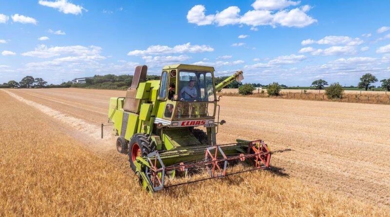 Restored 1968 combine showcases six decades of innovation 